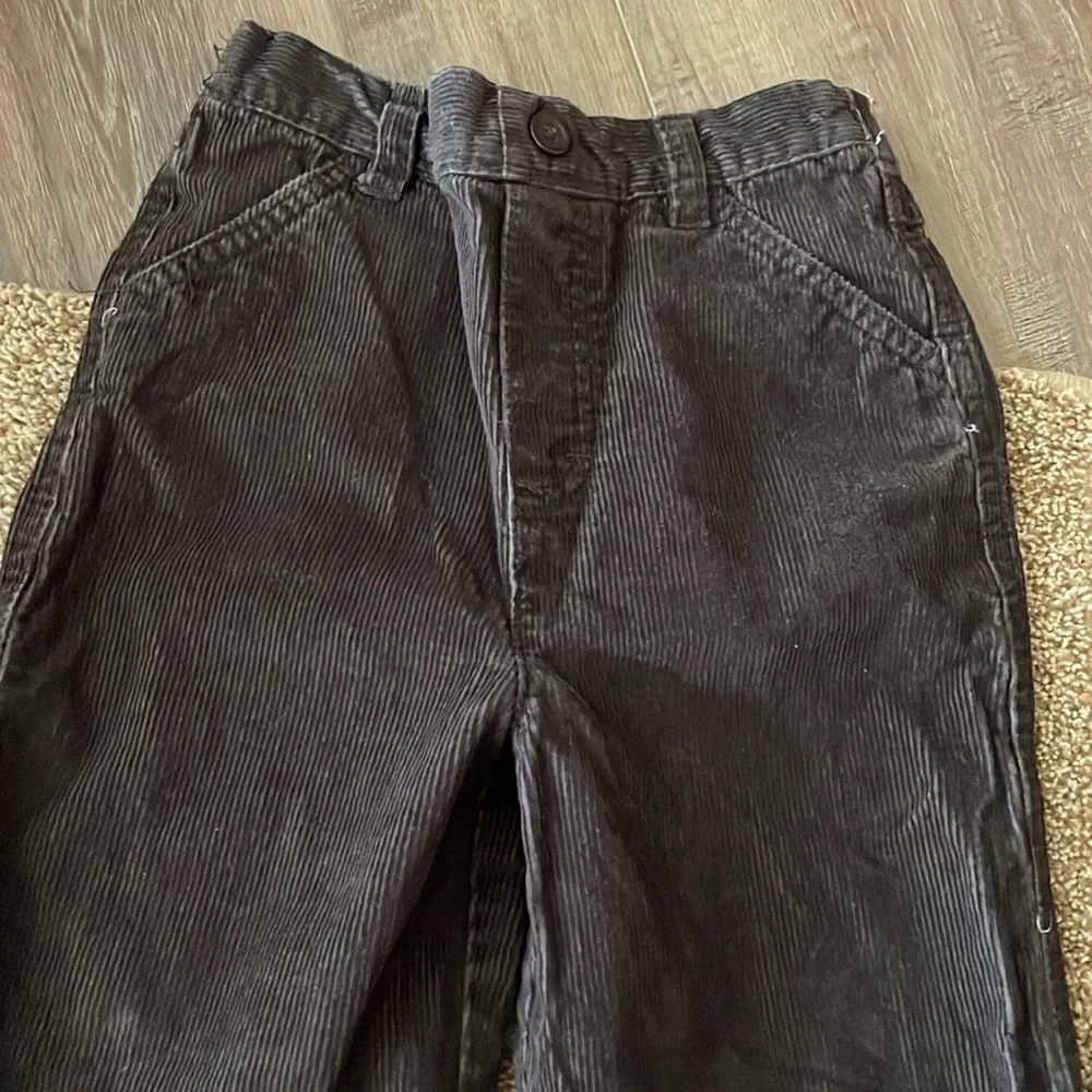 Cherokee Solid Chocolate Brown Corduroy pants 5T
